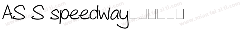 AS S speedway字体转换